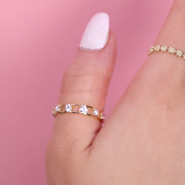 Sparkling Chain Ring
